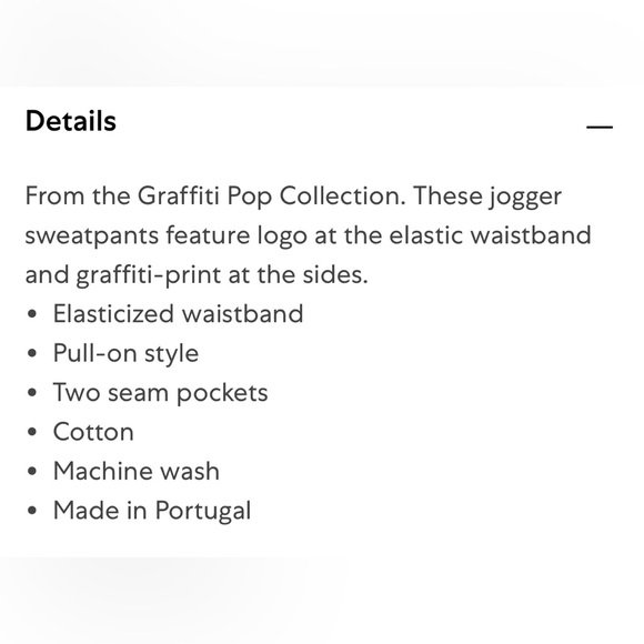 Balmain Kid's Unisex Graffiti Pop Logo Black Jogger Sweatpants NWT $430 - Picture 9 of 9